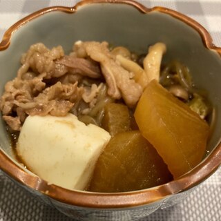 大根入りすき焼き